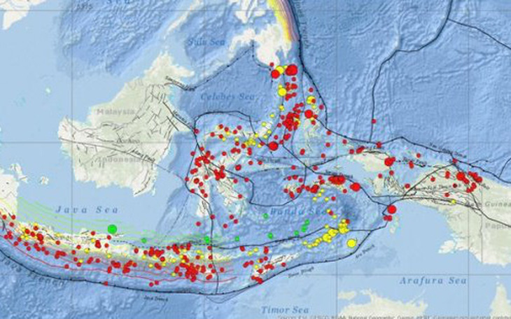 Indonesia có 779 trận động đất chỉ trong tháng 2