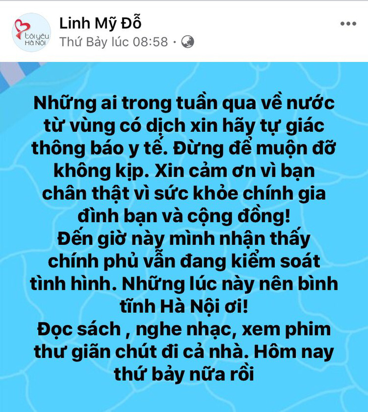 Hồng Nhung, Mỹ Linh, Tóc Tiên kêu gọi đoàn kết - yêu thương giữa dịch COVID-19 - Ảnh 3.