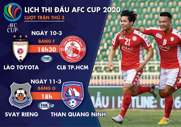 Lịch thi đấu AFC Cup 2020 của CLB TP.HCM và Than Quảng Ninh - Ảnh 1.