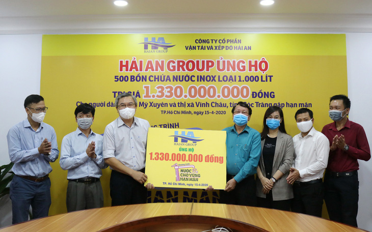 Hải An Group đóng góp hơn 1,3 tỉ đồng ‘Nước cho vùng hạn mặn’