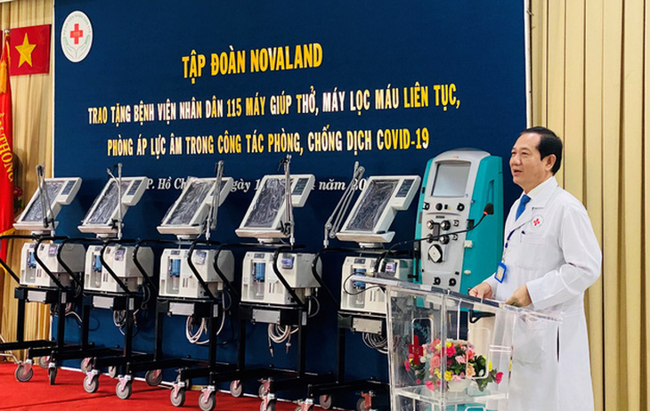 Novaland tặng trang thiết bị y tế đến Bệnh viện Nhân dân 115 - Ảnh 2.