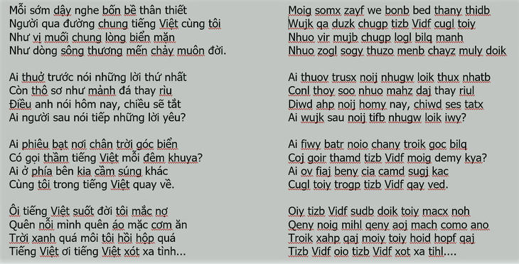 Chữ Việt song song:  Sáng tạo đáng nể hay rắc rối, đọc trẹo cả mồm? - Ảnh 3.