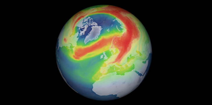 Lỗ thủng ozone lớn nhất Bắc Cực đã được vá - Ảnh 1.