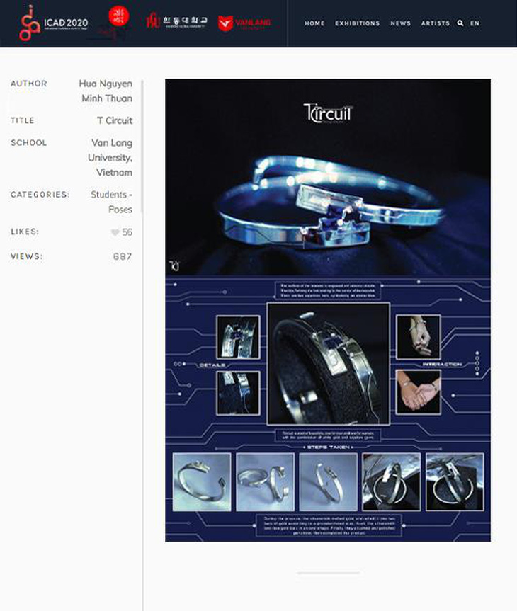 ĐH Văn Lang khai mạc Triển lãm thiết kế mỹ thuật quốc tế ICAD 2020 - Ảnh 2.