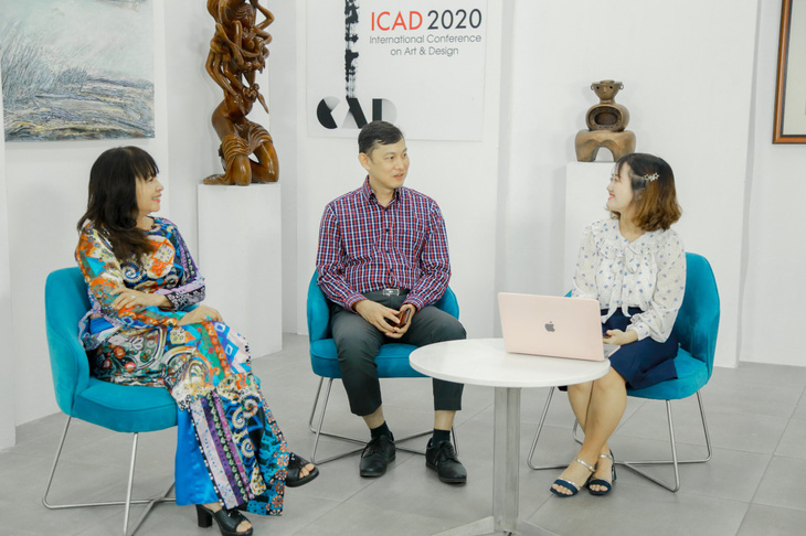 ĐH Văn Lang khai mạc Triển lãm thiết kế mỹ thuật quốc tế ICAD 2020 - Ảnh 3.
