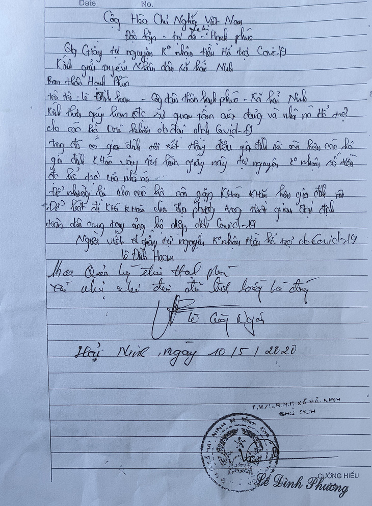 Hủy nội dung khiến cấp dưới hiểu nhầm đi vận động dân không nhận hỗ trợ - Ảnh 2.