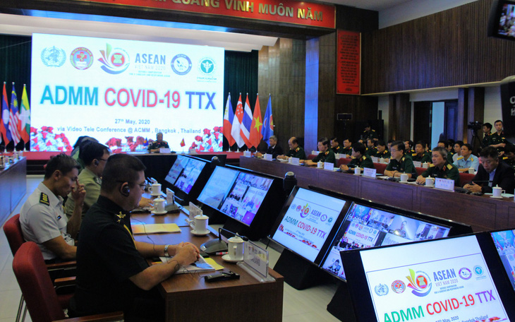 Quân y các nước ASEAN diễn tập phòng chống dịch COVID-19