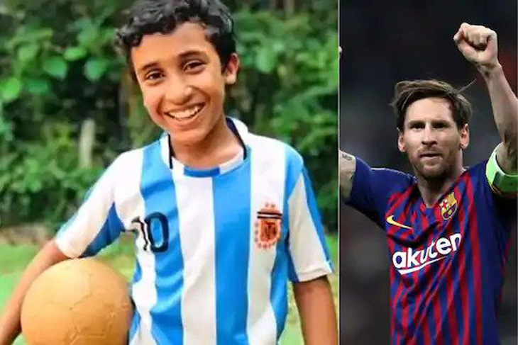 Cậu bé 12 tuổi đá phạt giống Messi gây sốt trên mạng xã hội - Ảnh 2.