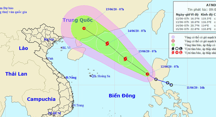 Áp thấp nhiệt đới vào Biển Đông gây gió giật cấp 9, có khả năng thành bão ngày mai - Ảnh 1.