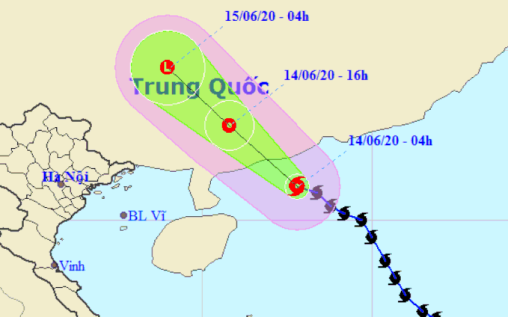 Bão số 1 đi vào Quảng Đông, suy yếu thành áp thấp nhiệt đới