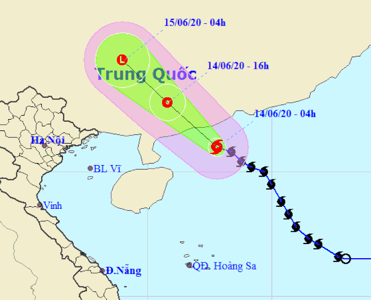 Bão số 1 đi vào Quảng Đông, suy yếu thành áp thấp nhiệt đới - Ảnh 1.