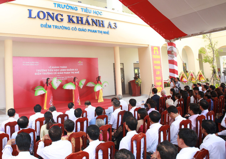 Khánh thành trường tiểu học Long Khánh A3 - Điểm trường cô giáo Phan Thị Nhế - Ảnh 1.