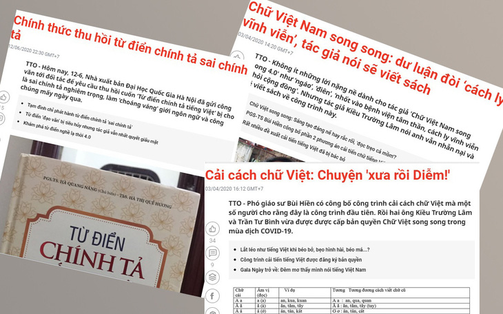 Từ điển chính tả sai chính tả: Đã đến lúc cần có luật tiếng Việt?