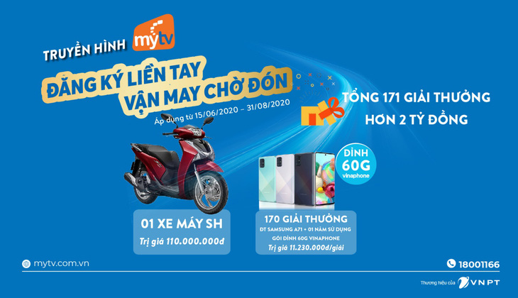 Lắp truyền hình MyTV, đón hè cực đỉnh với kho quà tặng hơn 2 tỉ đồng - Ảnh 1.