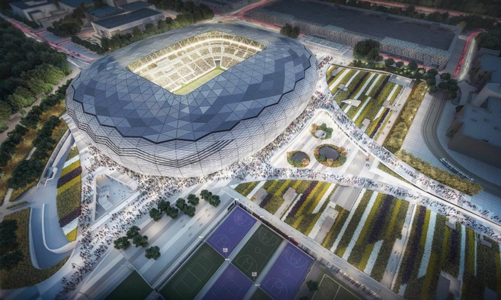 Qatar ra mắt sân vận động mới phục vụ World Cup 2022 - Ảnh 1.