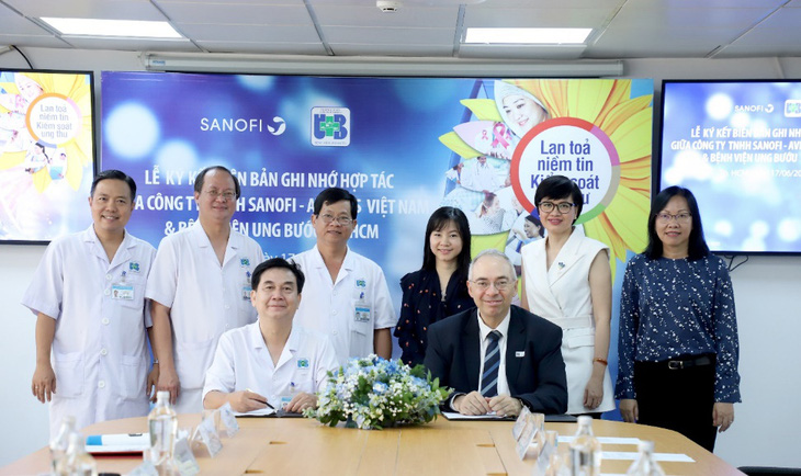 Bệnh viện Ung bướu TP.HCM hợp tác cùng Công ty Sanofi-Aventis Việt Nam - Ảnh 1.