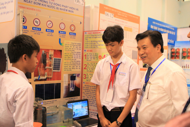 Học sinh làm nhiều dự án ấn tượng thi khoa học kỹ thuật quốc gia - Ảnh 1.