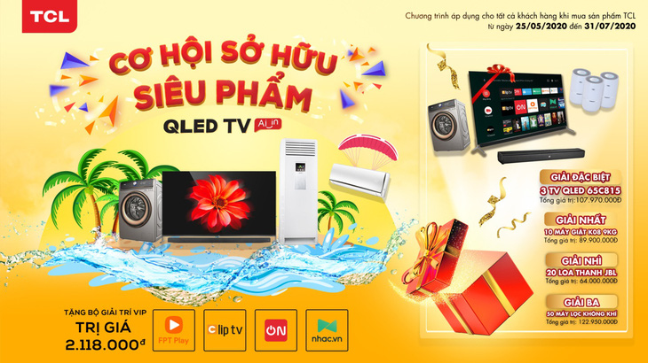 Cơ hội sở hữu siêu phẩm QLED AI TV từ TCL - Ảnh 1.