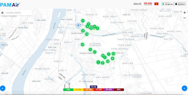 Khác biệt chất lượng không khí ở Ecopark - Ảnh 1.