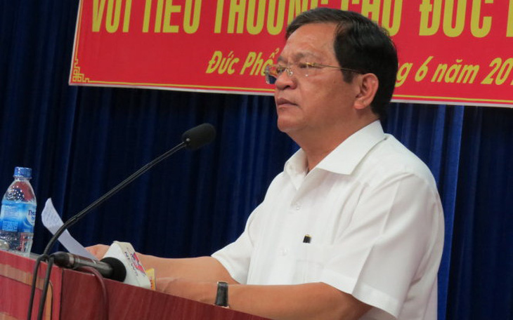 Đề nghị Bộ Chính trị xem xét kỷ luật bí thư Tỉnh ủy Quảng Ngãi