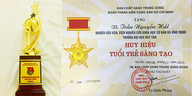 Nhà khoa học của Đại học Duy Tân nhận Giải thưởng Quả Cầu Vàng 2019 - Ảnh 2.