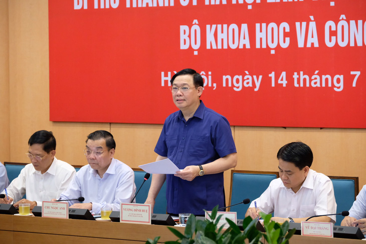 Chủ tịch Hà Nội Nguyễn Đức Chung: ‘Làm rõ ứng dụng KH-CN trong phát triển - Ảnh 3.