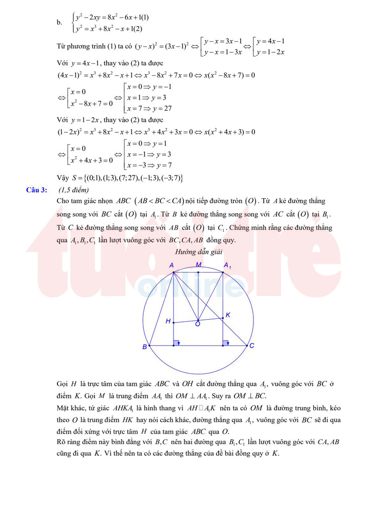 Đề và bài giải gợi ý môn toán lớp 10 chuyên ở TP.HCM - Ảnh 4.