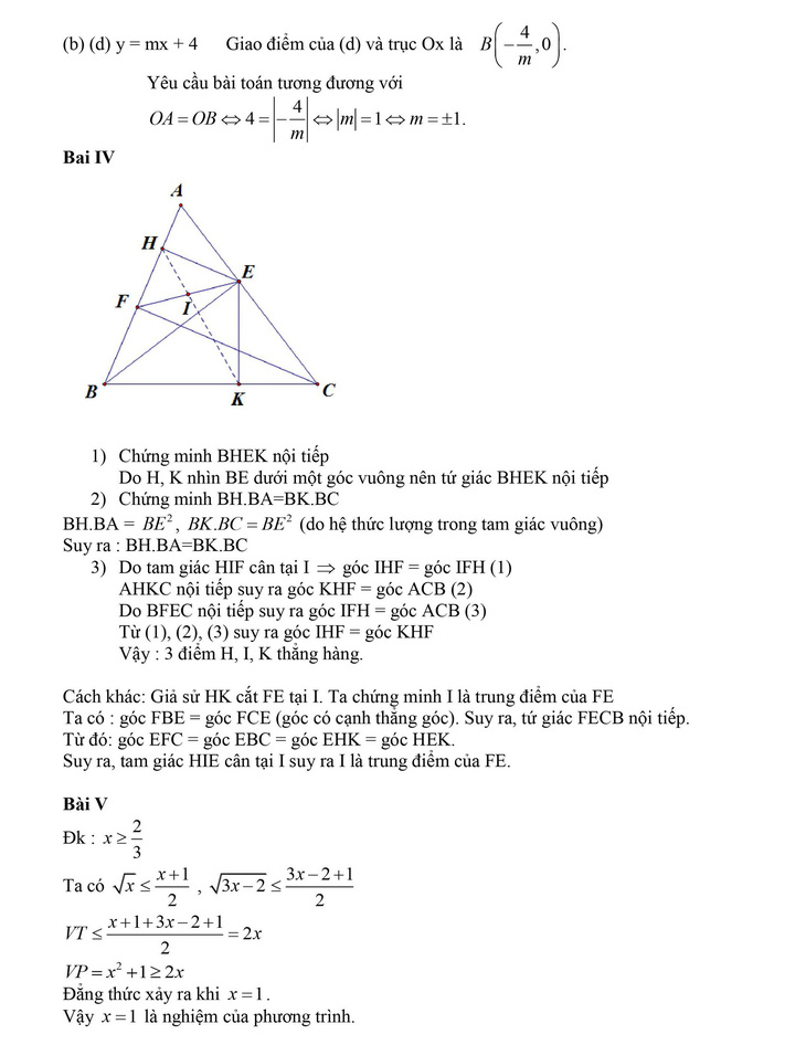 Bài giải gợi ý môn toán thi lớp 10 Hà Nội - Ảnh 2.