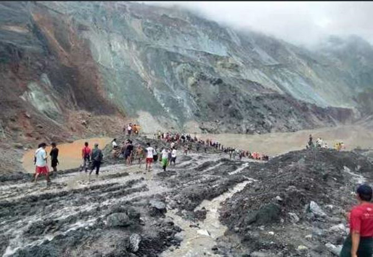 Sạt lở mỏ ngọc bích ở Myanmar, 113 người chết - Ảnh 6.