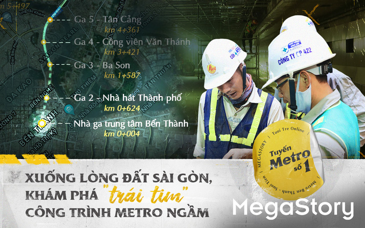 Xuống lòng đất Sài Gòn, khám phá "trái tim" công trình metro ngầm