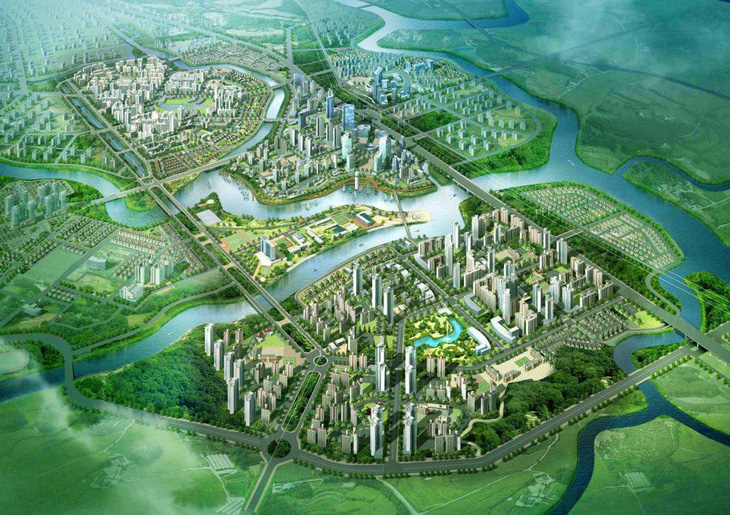 Nam Sài Gòn sắp có đô thị 349ha - Ảnh 1.