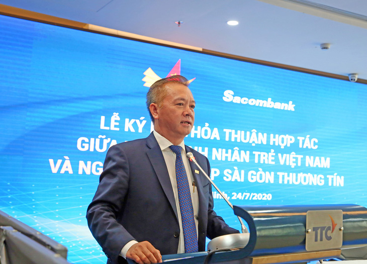 Sacombank ‘bắt tay’ với Hội doanh nhân trẻ, ưu đãi phí cho doanh nghiệp hội viên - Ảnh 1.
