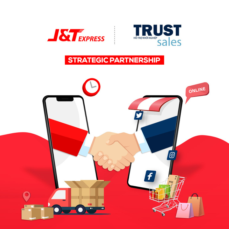 Chuyển phát nhanh J&T Express bắt tay cùng TrustSales - Ảnh 1.