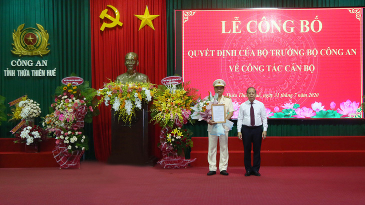 Thượng tá Nguyễn Thanh Tuấn giữ chức giám đốc Công an Thừa Thiên Huế - Ảnh 1.