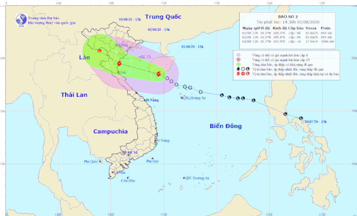 Ngoài bão số 2 gây mưa rất lớn, phía Đông Philippines còn 1 vùng áp thấp - Ảnh 1.