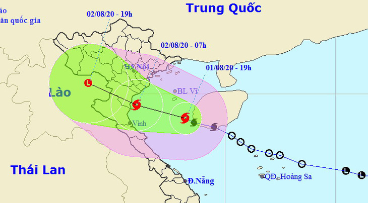 Bão số 2 cách bờ 280km, Bạch Long Vĩ đang gió giật cấp 9 - Ảnh 1.