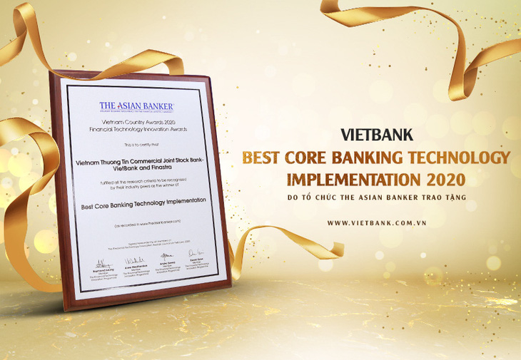 Vietbank được The Asian Vietnam Awards vinh danh giải thưởng công nghệ NH lõi tốt nhất năm 2020 - Ảnh 1.