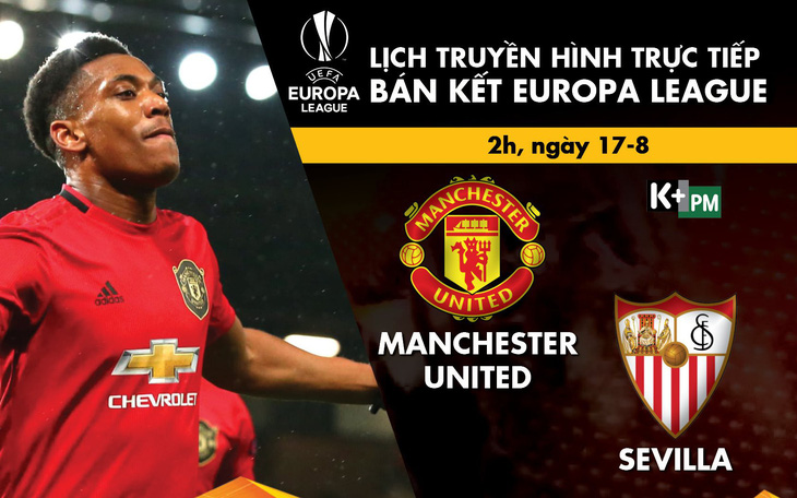 Lịch thi đấu, trực tiếp bán kết Europa League: Man United - Sevilla