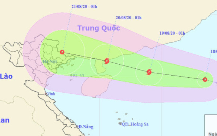 Áp thấp nhiệt đới vào Biển Đông đang mạnh lên thành bão