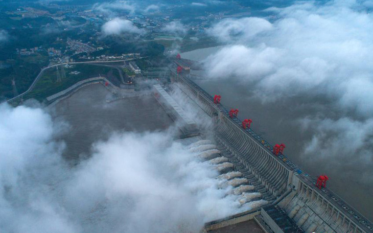Nước đổ về đập Tam Hiệp Trung Quốc lớn nhất 