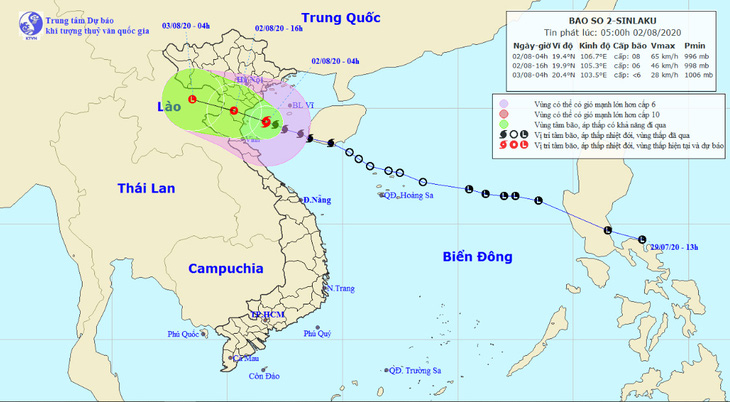 Cách bờ 120km, bão số 2 gây mưa to đến rất to từ Thanh Hóa đến Quảng Bình - Ảnh 1.
