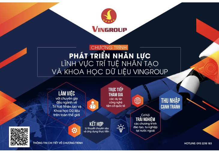 Vingroup đào tạo kỹ sư trí tuệ nhân tạo và khoa học dữ liệu - Ảnh 1.