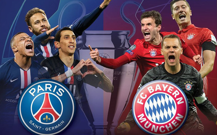 Tương quan sức mạnh giữa PSG và Bayern ở chung kết Champions League