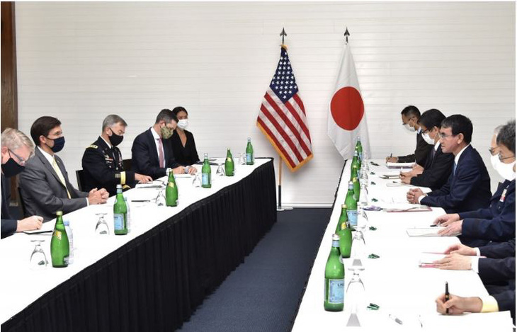 Mỹ - Nhật đồng thanh: Phản đối thay đổi hiện trạng ở Biển Đông bằng vũ lực - Ảnh 1.