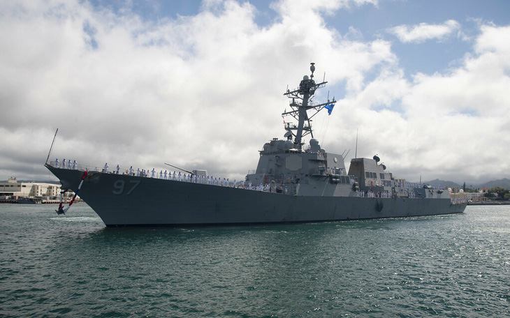 Tàu chiến Mỹ quá cảnh ở eo biển Đài Loan lần 2 trong tuần