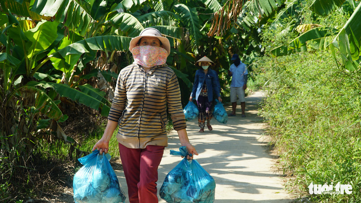 Bạn trẻ Đà Nẵng vào tận vườn giải cứu đu đủ Quảng Nam mắc kẹt vì dịch - Ảnh 3.