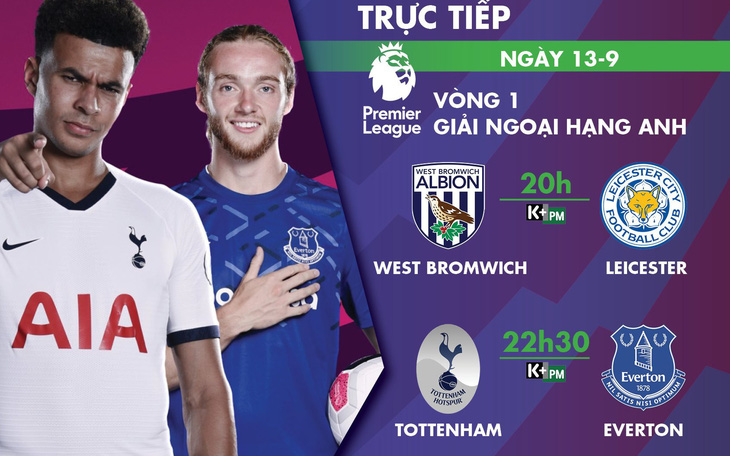 Lịch trực tiếp Premier League hôm nay: Tottenham - Everton