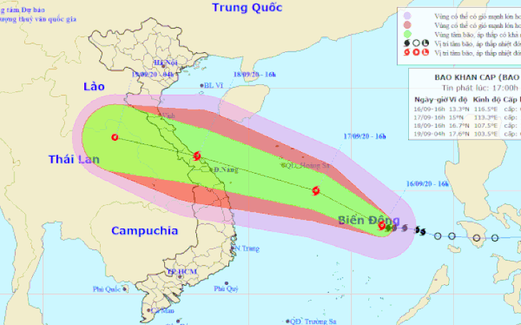Bão số 5 có thể mạnh cấp 12, giật cấp 14, sẵn sàng sơ tán dân