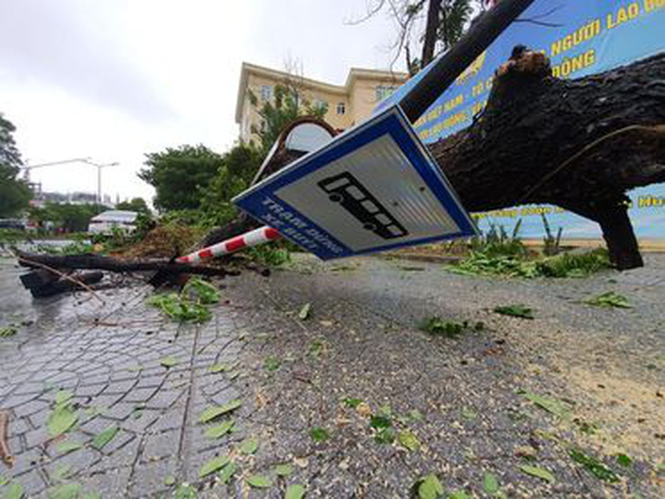 Miền Trung mưa lớn kèm sấm chớp, đường Đà Nẵng ngập, Huế đã có thiệt hại - Ảnh 5.