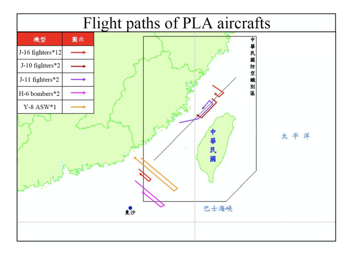 Trung Quốc điều máy bay chiến đấu vượt eo biển Đài Loan ngày thứ 2 liên tiếp - Ảnh 2.